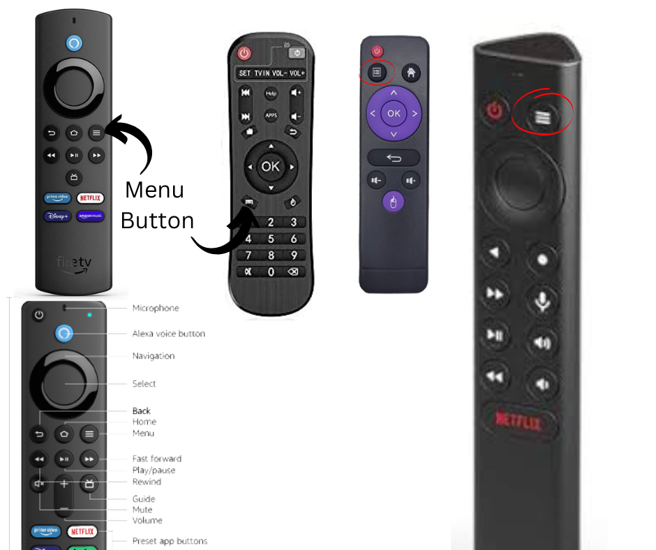 Firestick & Android Box Menu Button www.excitetv.co